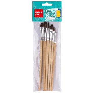Pinceaux en bois divers 6 u.