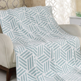 Ćebe Cotton 200x220cm dezen 17114B plavo 500g/m2 Sarar