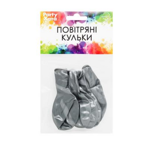 Кульки Повітряні Паті Хата Срібні 5шт