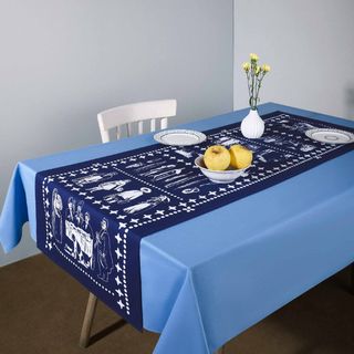 რანერი - ფიროსმანი ლურჯი 150x50სმ პოლიესტერი