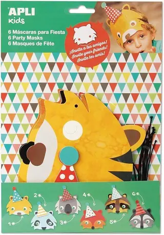 Masques d'animaux d'invitation de fête