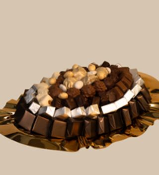 COUPE METAL GOLD OVAL