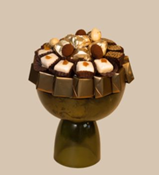 COUPE EN VERRE VERT A PIED P