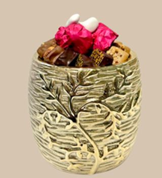 CERAMIQUE FEUILLE D'ORE