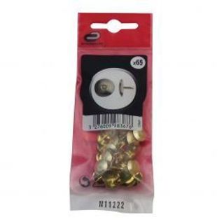 65 Puntina Piatta Acciaio Ottonato 0x0 410120597