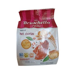 Сухарики Flint пшеничні Bruschetta rolls Хот Чорізо 65г