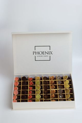 Coffret  marron/ blanc