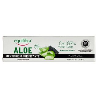 Зубна паста Equilibra (Еквілібра) Aloe з вугіллям 75 мл