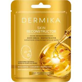 Dermika Skin Reconstructor Silnie skoncentrowane złote serum-rekonstruktor, Maska