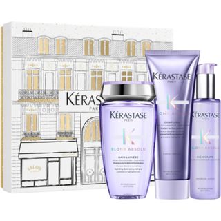 Estuche Champu 250 Ml + Acondicionador 250 Ml + Protector Termico 150 Ml Blond Absolu Kerastase