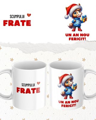 Cană La Mulți Ani frate