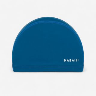 Gorro de Natación tela niños adulto revestido silicona Azul Talla M.M 56 59cm Azul