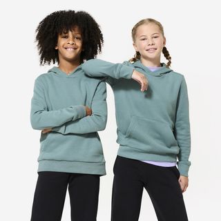 Sudadera Niños Cedro Capucha Algodón 151-160Cm12-13A Verde