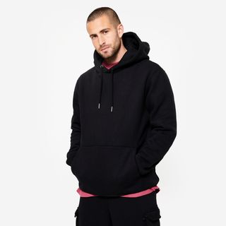 Sudadera Fitness Hombre Negro Capucha S Negro