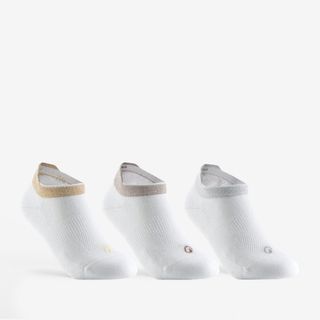 Calcetines Cortos De Tenis Niños Pack De 3 Artengo Rs 160 Blanco Brillante 27/30 Blanco