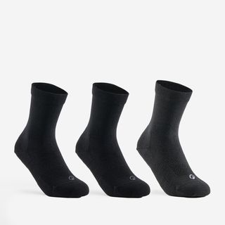 Calcetines Altos De Tenis Niños Pack De 3 Artengo Rs 160 Negro Gris 31/34 Negro