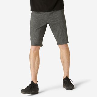 Short Fitness Pantalón Corto Chándal Regular Hombre Domyos 520 Gris Oscuro L Gris