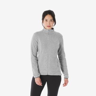 Chaqueta Polar De Montaña Y Trekking Mujer Quechua Mh120 L Gris