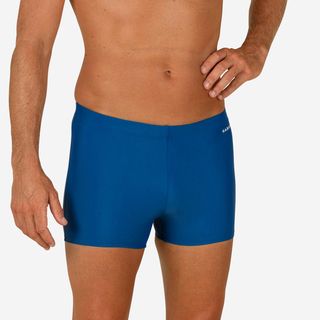 Bañador Hombre Natación Bóxer Azul 48 Azul