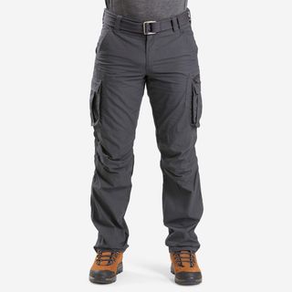 Pantalón cargo de montaña y trekking Hombre Forclaz NH500.54 Gris