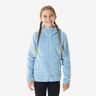 Chaqueta polar de montaña y trekking con capucha Niños 7 15 años Quechua MH500.123 130cm 7 8A Azul