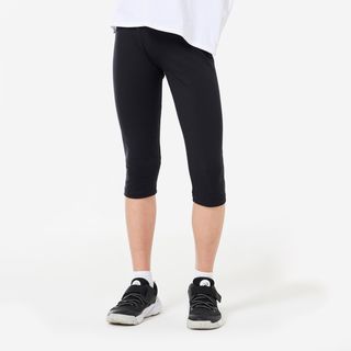 Mallas Leggings Niña y Niño 100 Gimnasia Negro.160 166cm14 15A Negro