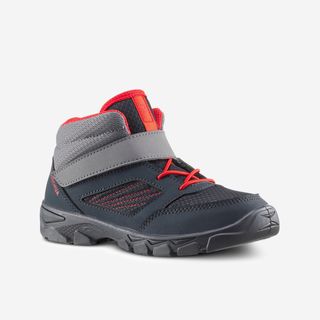Botas de montaña y trekking Niños 24 a 34 Quechua MH100 MID velcro.29 Gris