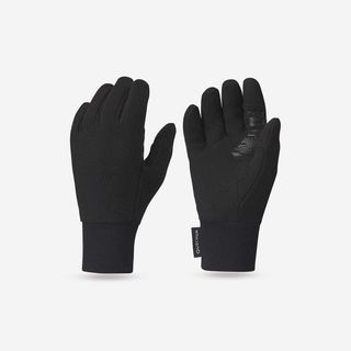 Guantes térmicos de montaña y nieve polar niños 6 14 años Quechua SH100.6 AÑOS Negro