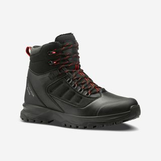 Botas cálidas e impermeables de senderismo SH500 mountain MID Hombre.41 Negro