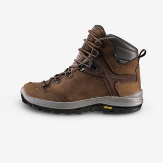 Botas montaña y trekking de piel impermeables Vibram Hombre Forclaz MT500.40 Marrón