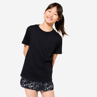 Camiseta Múltiples Deportes Niños Negro Transpirable.131 140cm 8 9A Negro