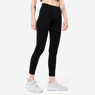 Leggings Fitness Mujer Negro Ultra Corte Slim.S / W28 L31 Negro