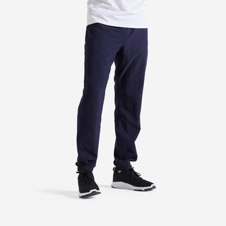 Pantalón chándal fitness Hombre Domyos 120 azul marino.2XL / W41 L34 Azul