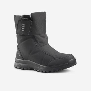 Botas de nieve y apreski impermeables velcro Mujer Quechua SH100.39 . Negro