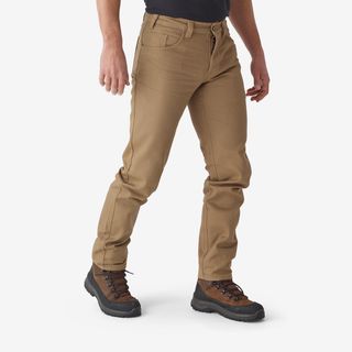 Pantalón De Caza Hombre Solognac 500 Utilitario Marrón Resistente 40 Marron