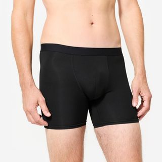 Calzoncillo Bóxer Deportivo Transpirable Hombre - Negro M Negro