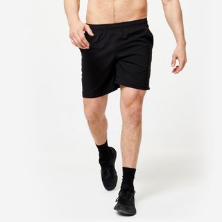 Short Fitness Pantalón Corto Chándal Hombre Domyos Fst 100 Negro 2Xl Negro