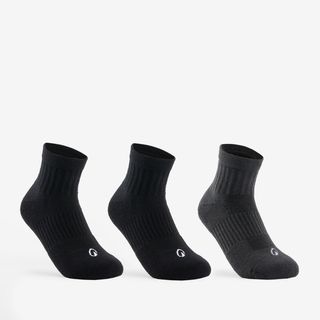 Calcetines Media Caña Niños Pack De 3 Artengo Rs 500 Negro Gris 35/38 Negro