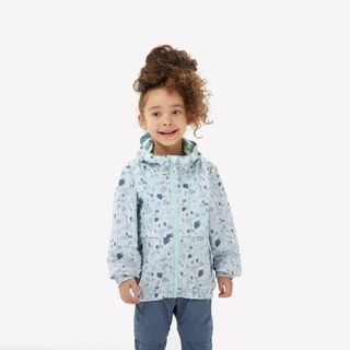 QUECHUA Chaqueta impermeable para senderismo para niños de 2 a 6 años MH00 KID Azul