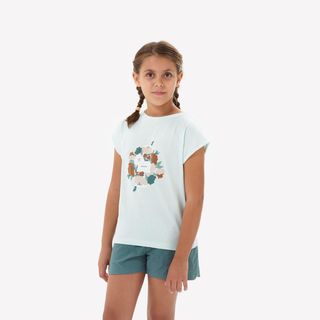 QUECHUA Camiseta de senderismo para niñas MH100 -1 año -8 años (123-130 cm)