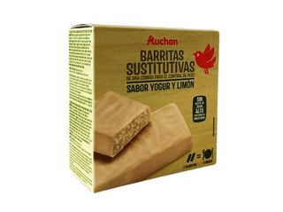 Barritas Sustitutivas Yogurt y Limón Producto Alcampo 6 X 32 G.
