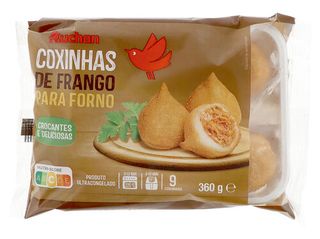 COXINHAS DE FRANGO AUCHAN PARA FORNO E AIR-FRYER 9UN 360G