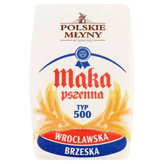MĄKA PSZENNA 1 KG TYP 500 Wrocławska Brzeg