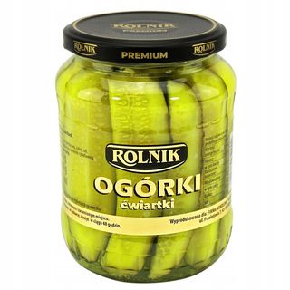 ROLNIK OGÓRKI KONS ĆWIARTKI 670G SLOIK