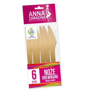 Noże drewniane Anna Zaradna 6szt