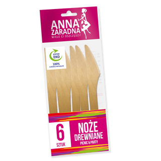 Noże drewniane Anna Zaradna 6szt