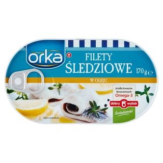 FILETY ŚLEDZIOWE W OLEJU ORKA 170 G