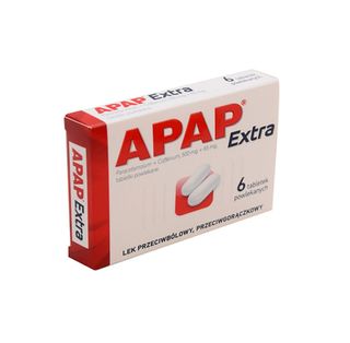 TABLETKI APAP EXTRA 565mg 6szt