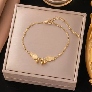 ოქროსფერი იღბლიანი თევზის სამაჯური / Golden Lucky Fish Bracelet