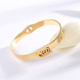 ოქროსფერი აყვავების ხატის სამაჯური / Golden Bloom Icon Bracelet